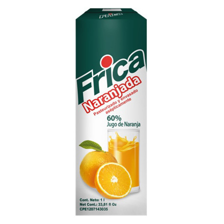 JUGO FRICA NARANJADA 1LT